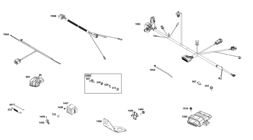 Controls Group Diagram and Parts List for 38E347-0020-G1 200000 - 399999 Briggs and Stratton Engine